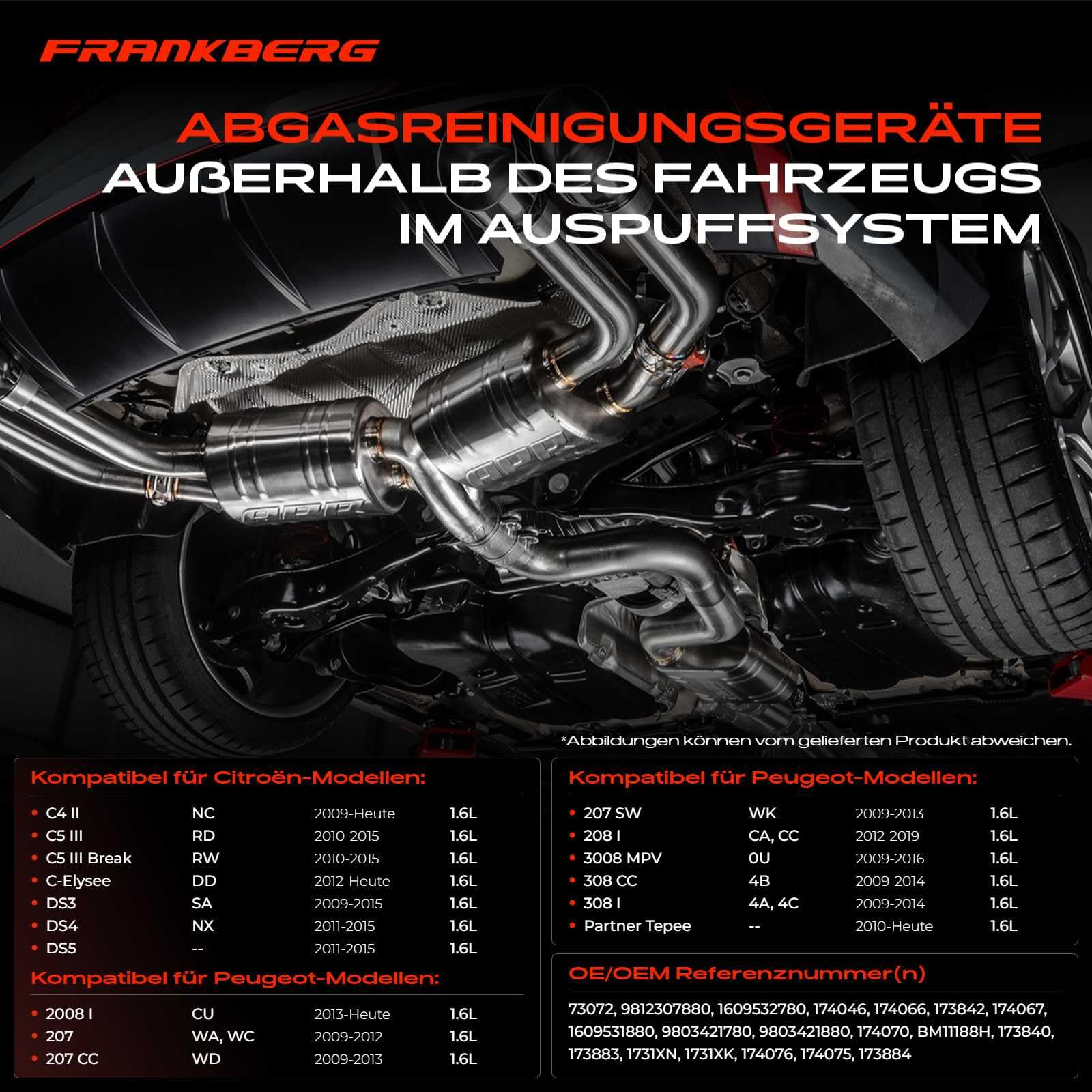 Frankberg Differenzdrucksensor - Abgasdrucksensor Für Peugeot & Citroën
