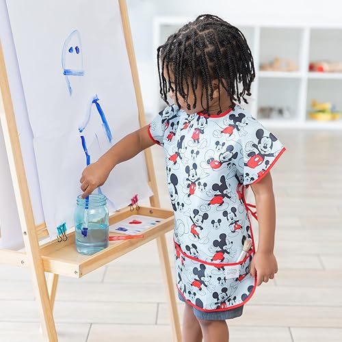 Miniatura 3 de Bumkins Falda de manga corta para niños impermeable arte manualidades juego tela lavable para niños de 3 a 7 años