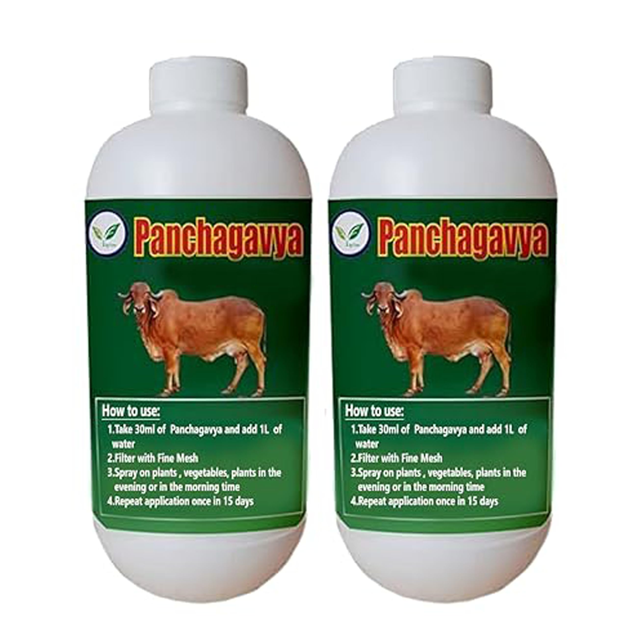 Iagrifarm Panchagavya Organic manure - 2 Liter - with Measuring Cup 50ml - Growth Promoter - for All Crops