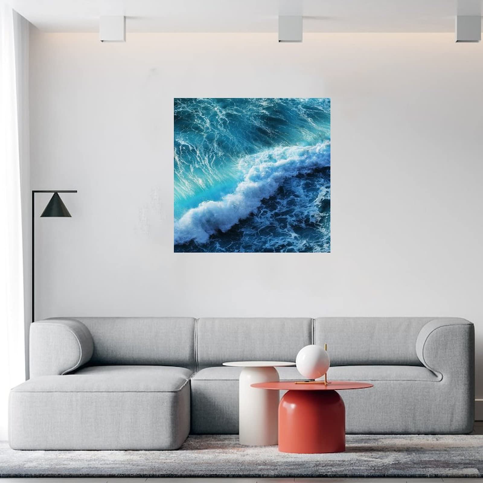 Vinilo Decorativo De Playa Para Pared - Paisaje Oceánico 3D Autoadhesivo, Fácil De Poner Y Quitar