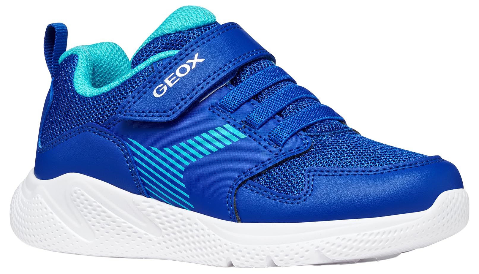 Geox J Sprintye Boy A Trainers, Royal/LT Blue, 33 EU