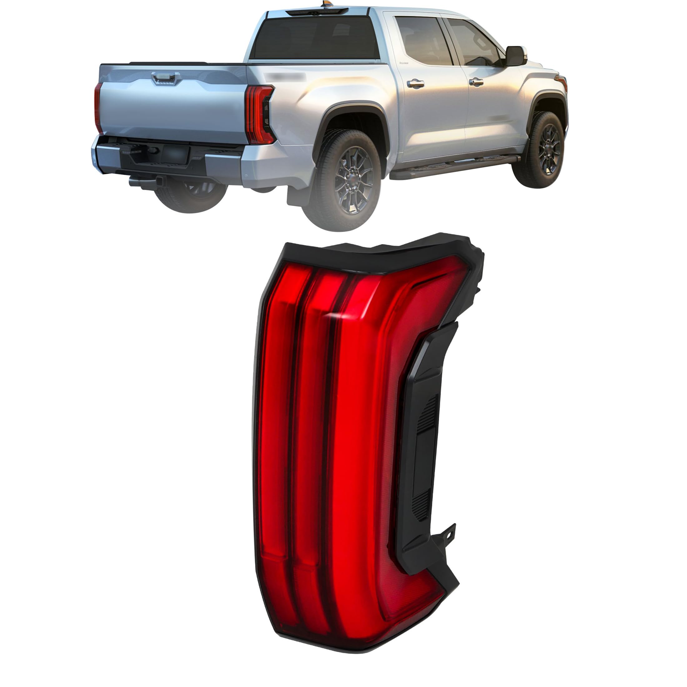 Photo 1 of Thomletha RH Right Side Tail Light Replacement for Toyota Tundra SR5 SR 2022-2023 Passenger Side Tail Lamp Non Sequential 81550-0C130