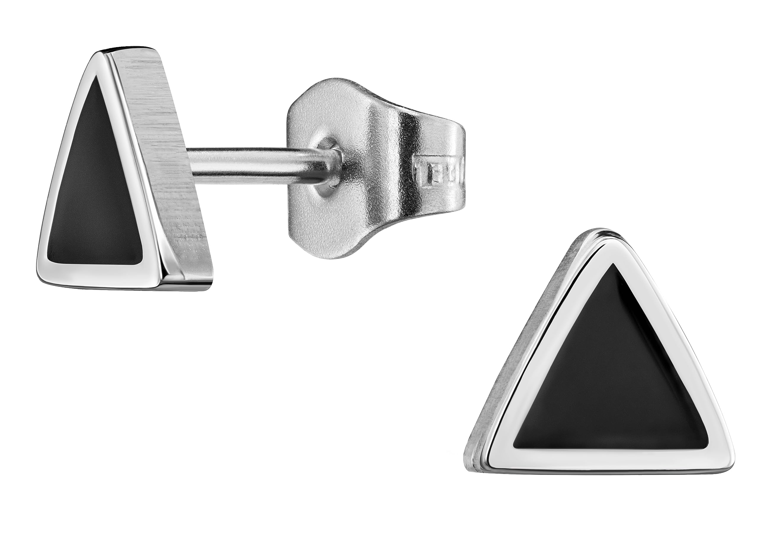 Traveller Ohrstecker - Herren - Edelstahl - Schwarz - Made in Germany