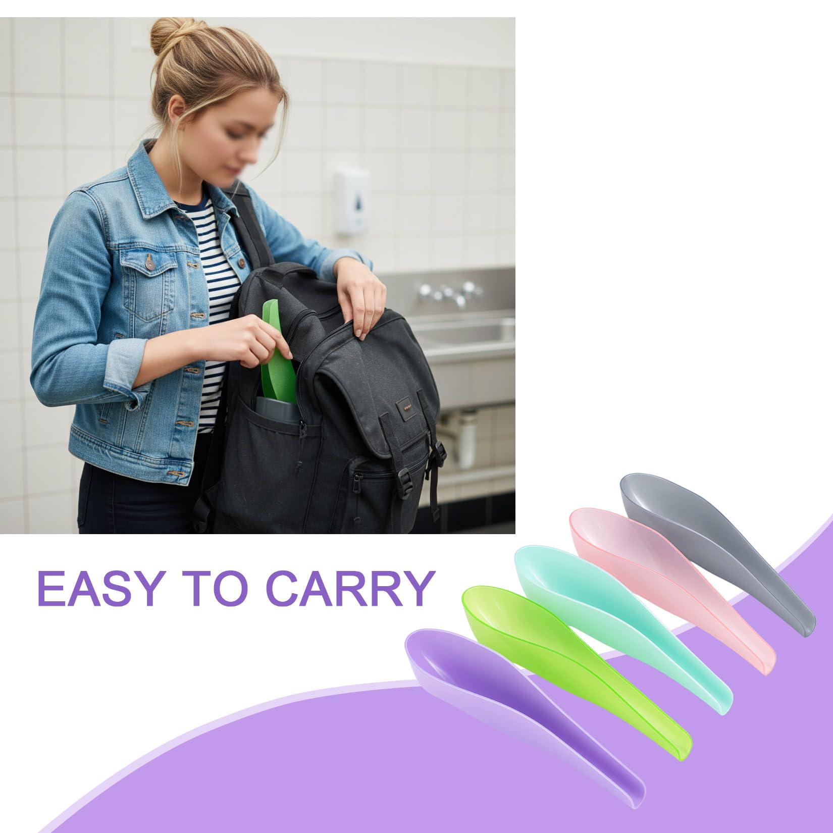 Orinal Femenino Portátil para Orinar de Pie, Embudo de Viaje Reutilizable para Mujer, Accesorio de Baño para Camping y Senderismo