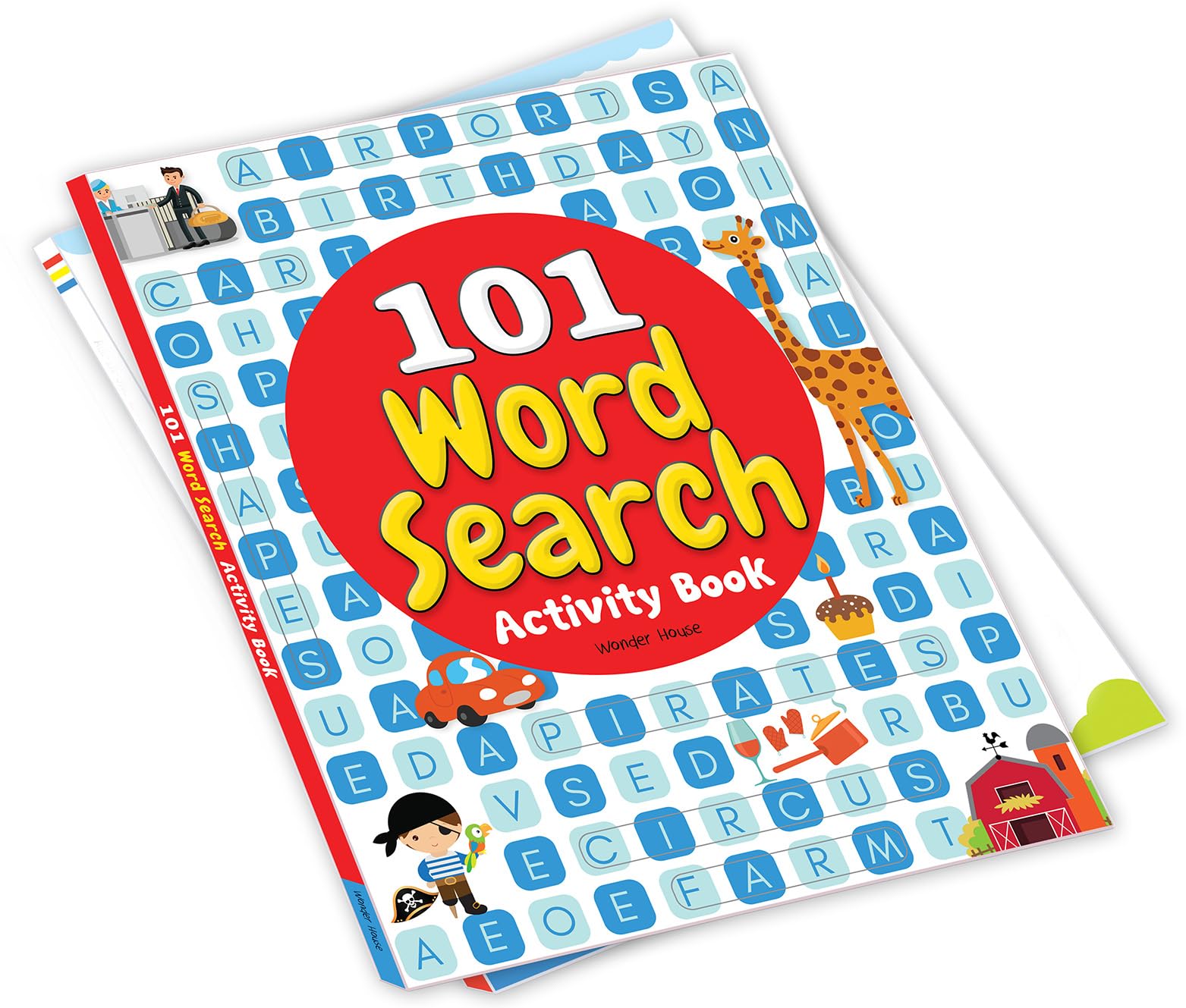 101 Word Search Activity Book: Large Grid Word Search Puzzles for Kids With Attractive Illustrations I Ages 3-6 I Vocabulary building I Learn new Words I Motor Skills improvement I 4 Hours of fun 2