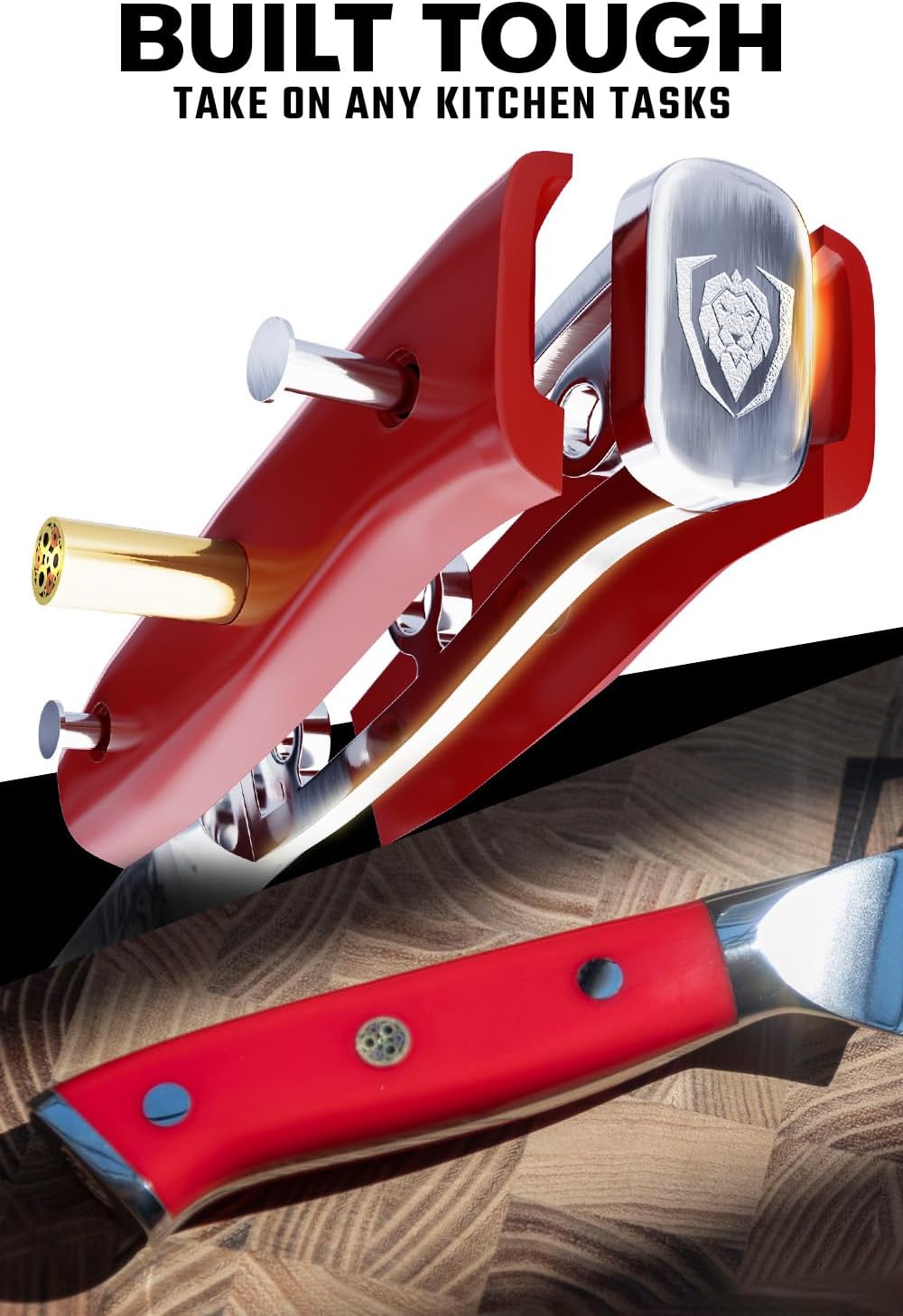 Dalstrong Boning Knife - 6 inch - Shogun Series - Japanese AUS-10V Super Steel Knife Gift- Vacuum Treated- Crimson Red ABS Handle - Razor Sharp Fillet Knife - Meat Cutting, Carving, Trimming w/Sheath