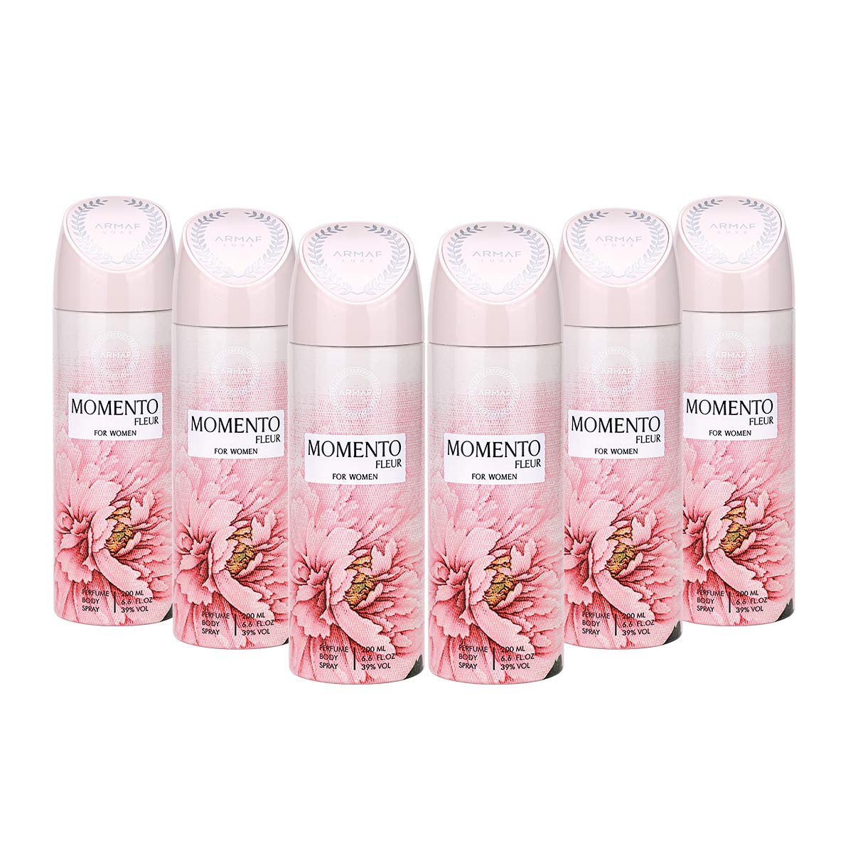 ARMAF Momento Fleur for Women, Perfume Body Spray, Deodorant For Her - 200ml (PACK OF 6) By ARMAF, From The House of Sterling