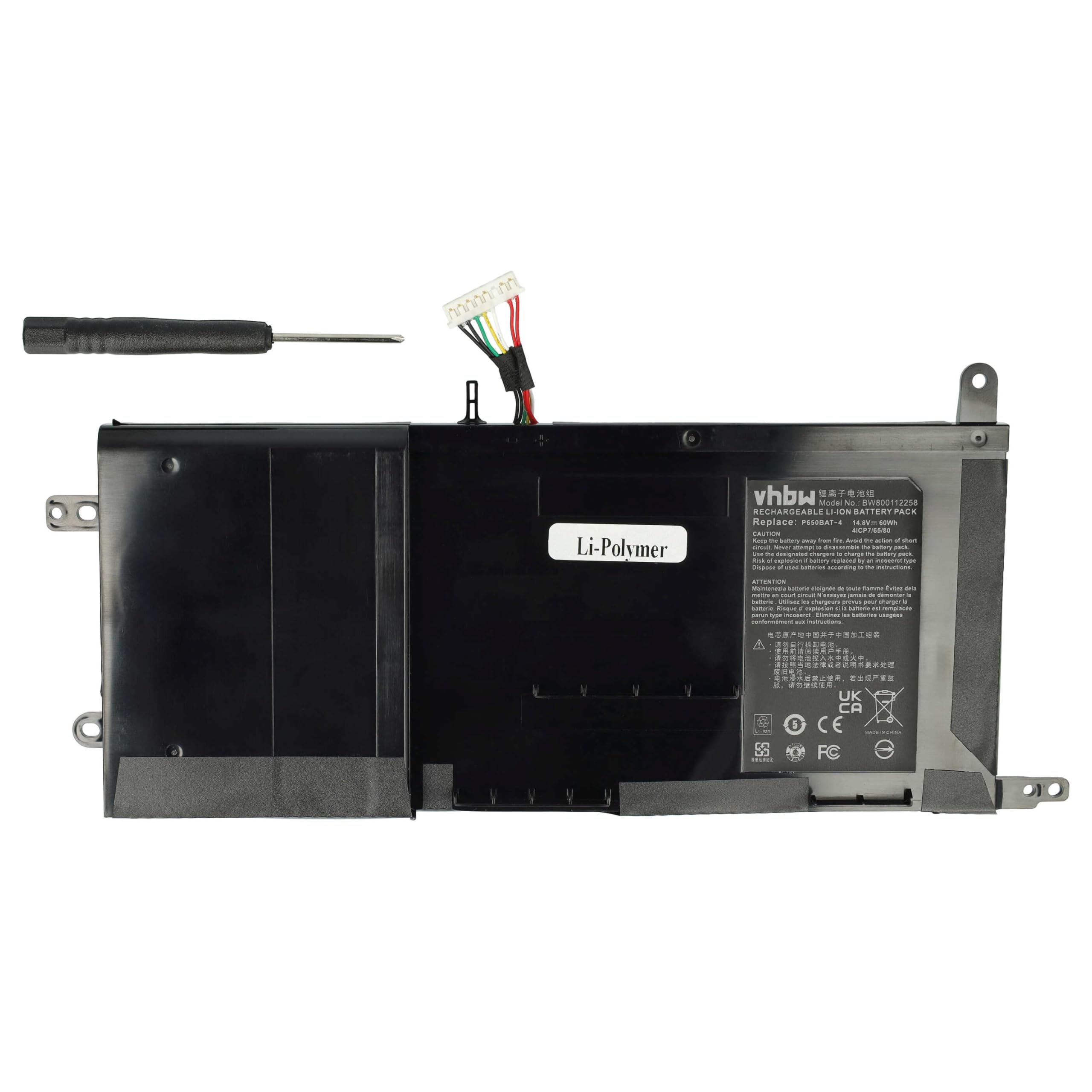vhbw Batería Compatible con Thunderobot ST Pro, ST Pro-670016G512G10606GWS, ST Pro-P1, ST-R3 Notebook (4050 mAh, 14,8 V, Li-Poli)