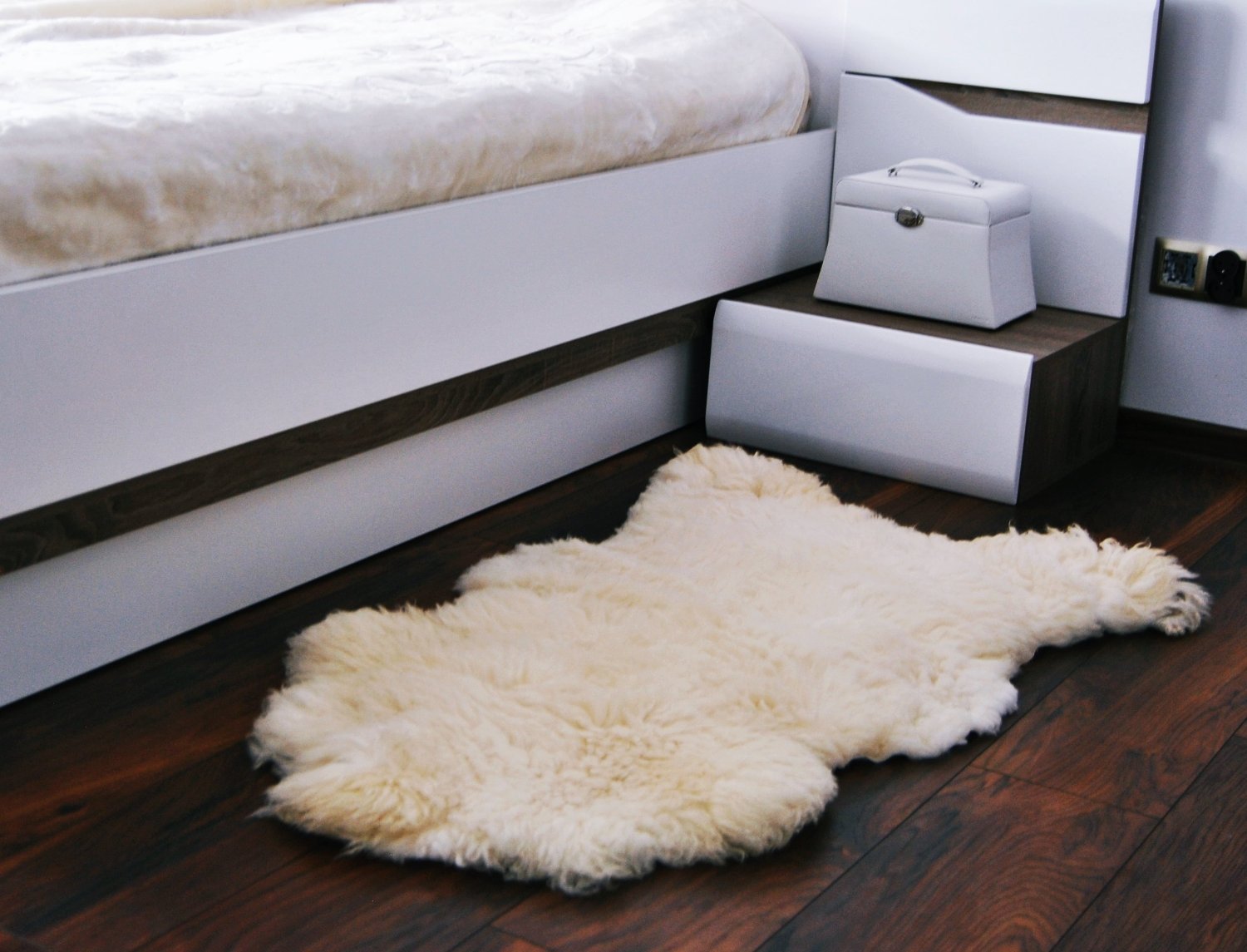 Merino Wool Merveilleux en Peau de Mouton Tapis Peau de Mouton véritable Tapis Fourrure de Mouton Tapis pour Le Salon Maison déco./ Islandais pour Chambre Chambre, Housse de canapé, Housse de Chaise