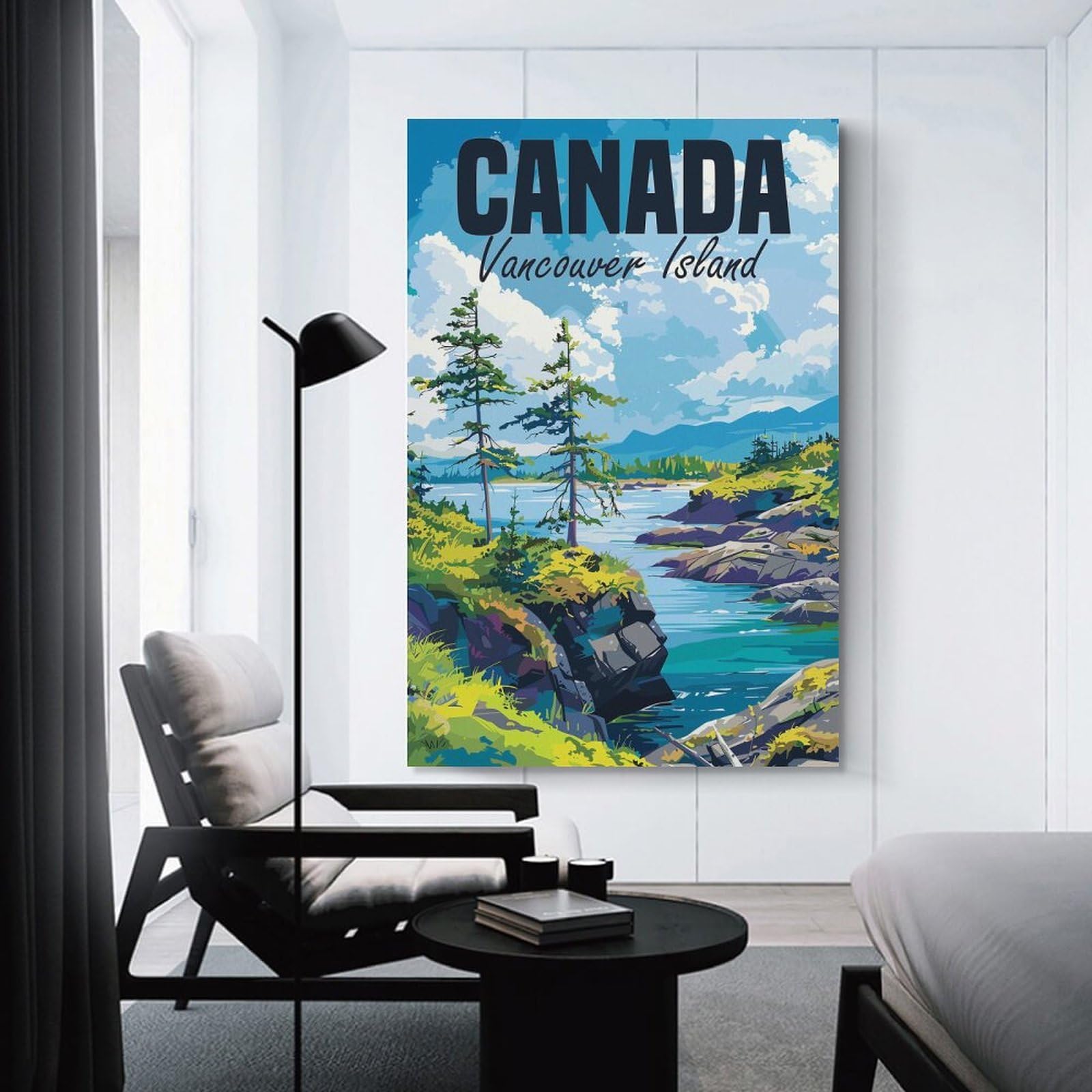 Junmoney Wall Picture Print Vancouver Island Canada, 08x12inch(20x30cm), for Living Room, Lounge Or Sitting Room, A Home Accent with Warm Character