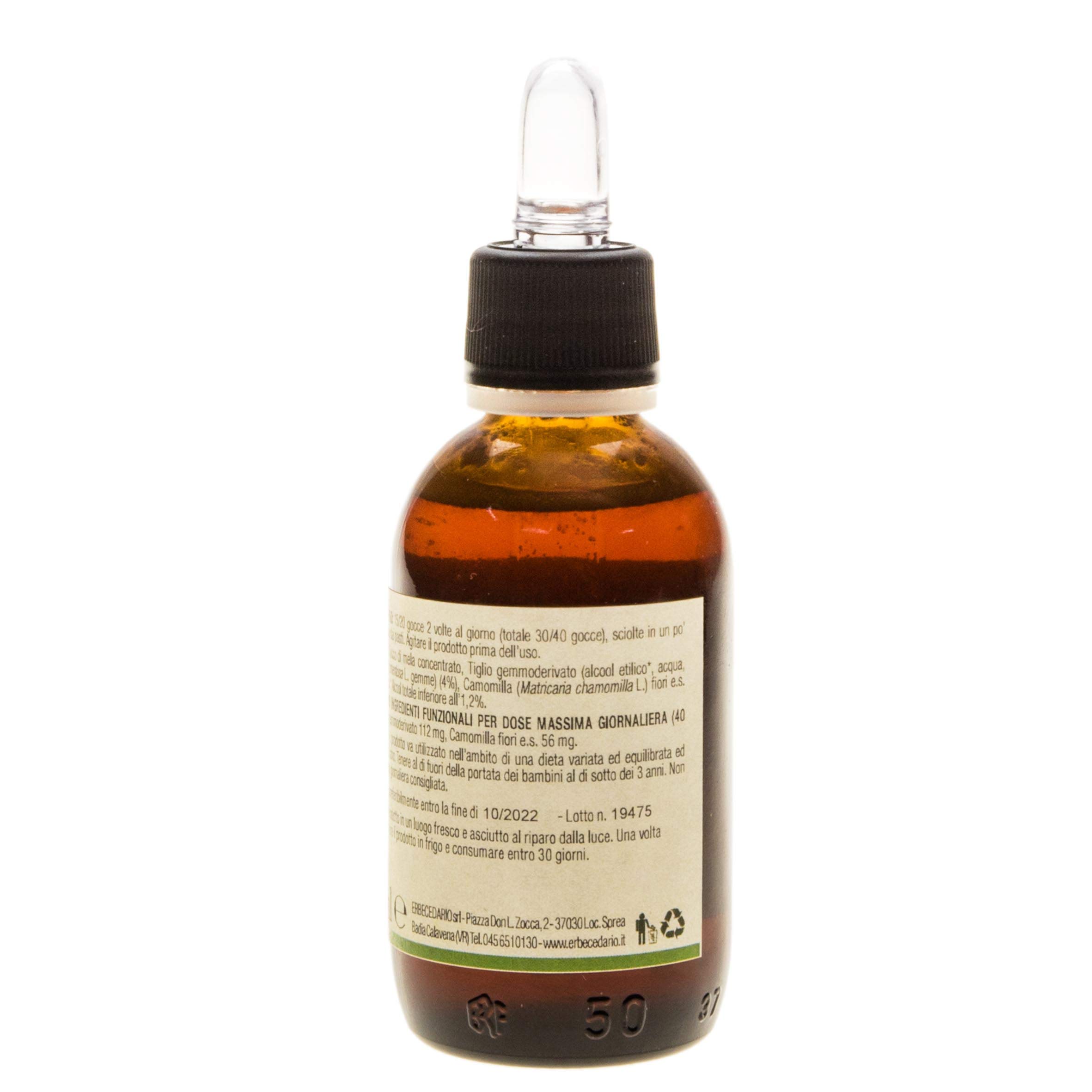 Dolce Natura Tilia Tomentosa Sciroppo Bambini 50ml, Integratore Calmante Naturale Riduce agitazione e stress favorendo Rilassamento e Sonno, Gocce per Dormire Bambini - Made in Italy