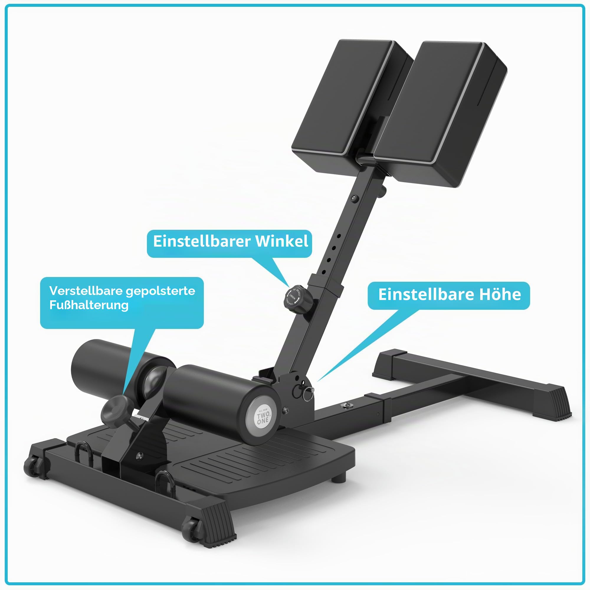 leikefitness Deep Sissy Squat Bench Core Workout Multifunktionale Beintrainer für Zuhause Fitnessstudio
