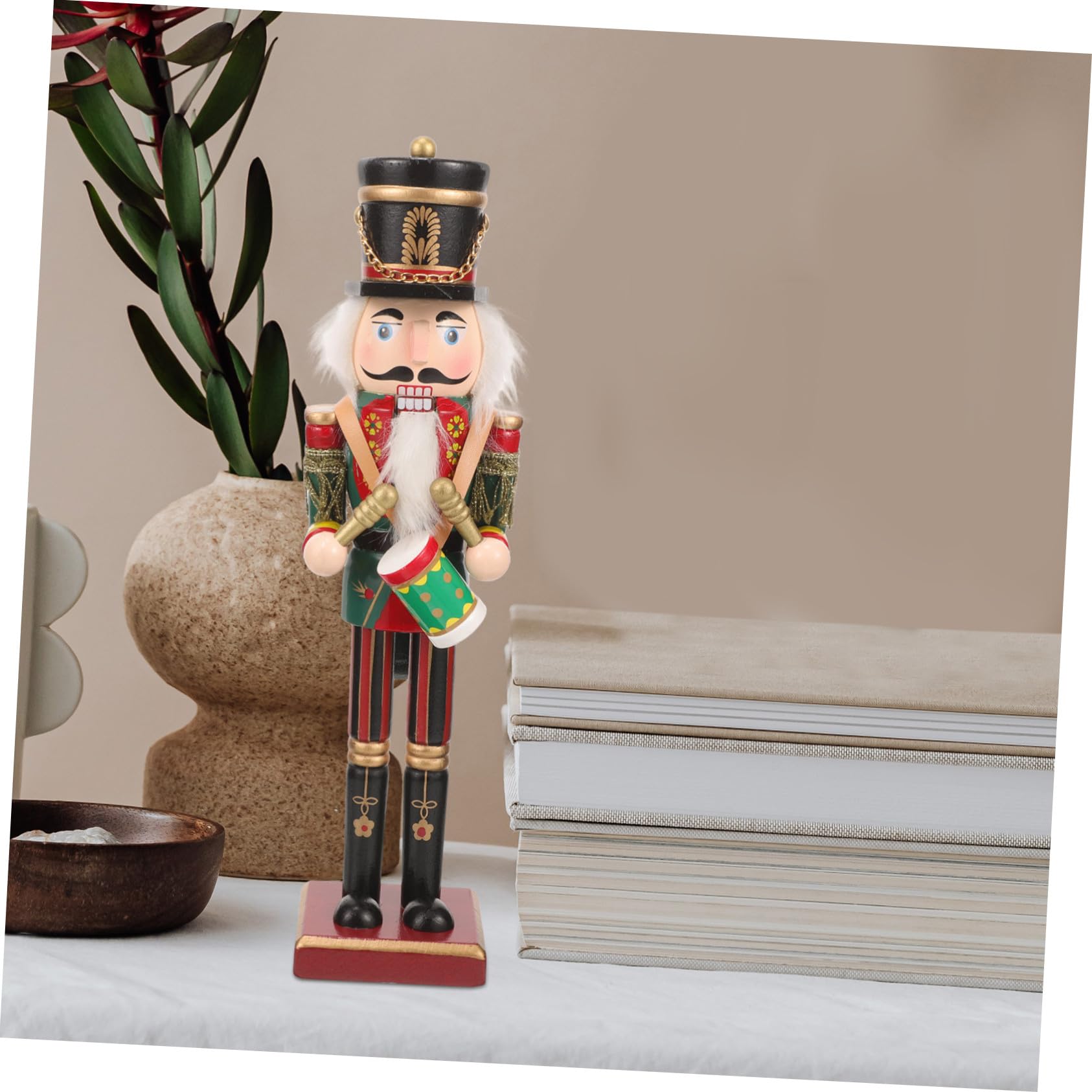 Decoración de Navidad de Madera Adorno para Mesa Regalo Festivo para Hogar Oficina y Restaurante Decoración Estable y Artesanal