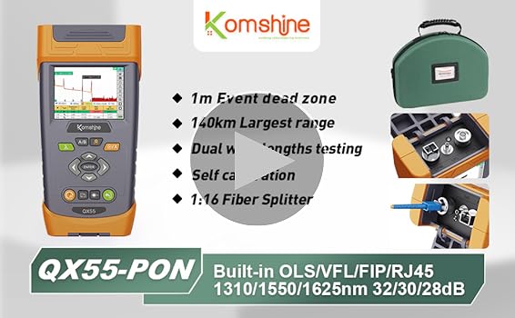 1625nm PON OTDR Komshine QX55-P OTDR Optical Time Domain