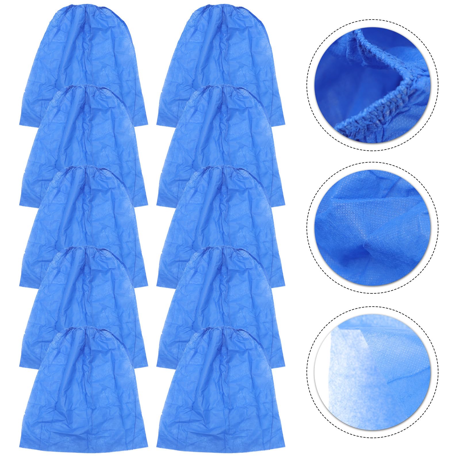 Faldas para Baño Desechables de Tela No Tejida, 10 Unidades en Azul, Ligeras y Transpirables, para Tratamientos en SPA y Sauna