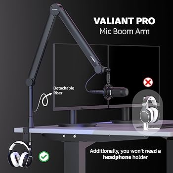 Amazon.com: IXTECH Mic Arm Boom Arm 360° Rotatable Microphone Boom