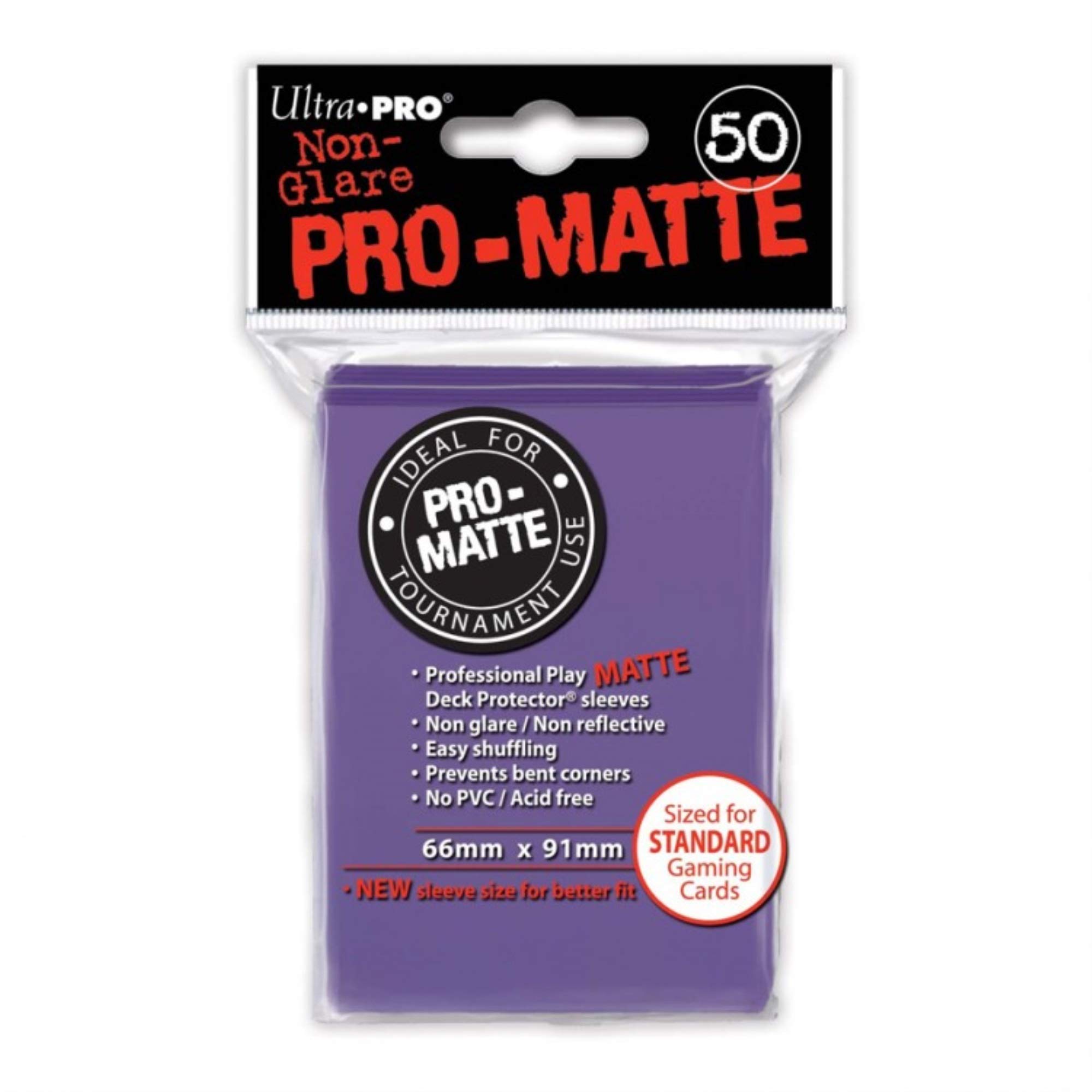 Ultra Pro SLEEVES Pro-Matte d12 Card Game (Purple)