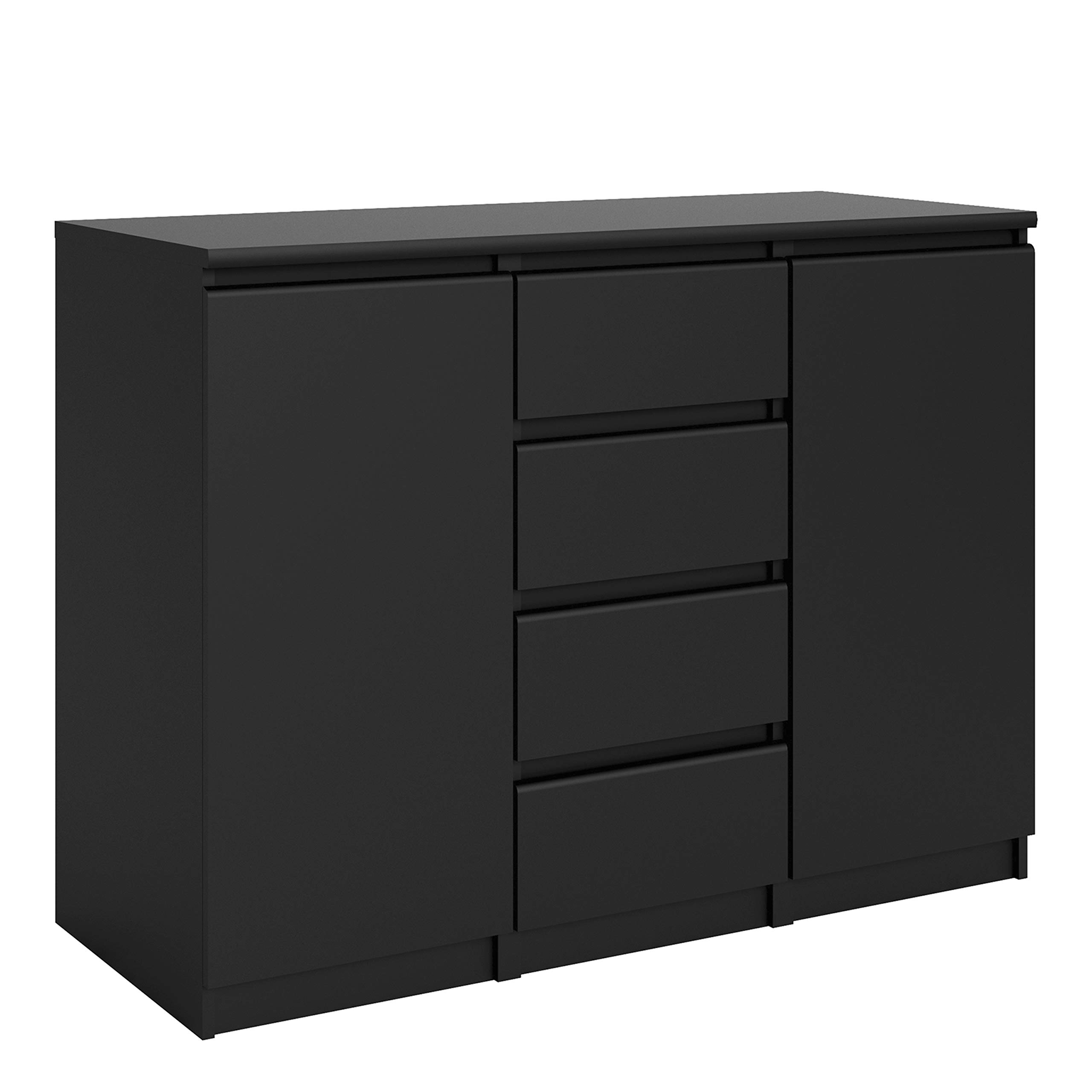 Furniture To Go | Naia Sideboard - 4 Drawers 2 Doors in Black Matt