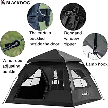 Naturehike BLACK DOG テント ✨新品未使用品 NatureHike BLACKDOG(黒犬) ポップアップテント ワンタッチ