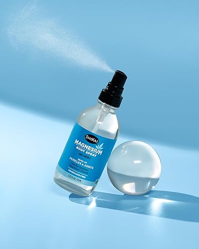 Miniatura 6 de ShiKai Magnesium Body Ease Spray (3.75 fl oz)  Spray tópico para aliviar músculos y articulaciones  Proporciona beneficios del magnesio  Refresca y