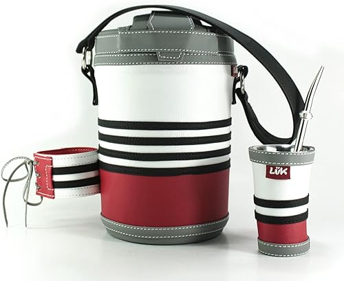 Kit Luk Termos Tereré Yerba Mate|Tereré Set Termo+Guampa+Bombilla|Artesanía Paraguaya Termo Agua Fría| Luk Deportivo