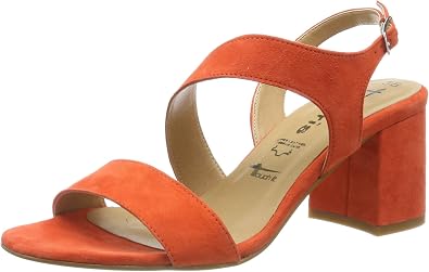 Amazon.com: Tamaris - Sandalias de tobillo para mujer, color rojo coral  563, talla S : Ropa, Zapatos y Joyería