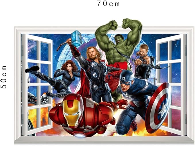 3d ウォールステッカー アベンジャーズ マイティーソー 日本人気超絶の マイティーソー