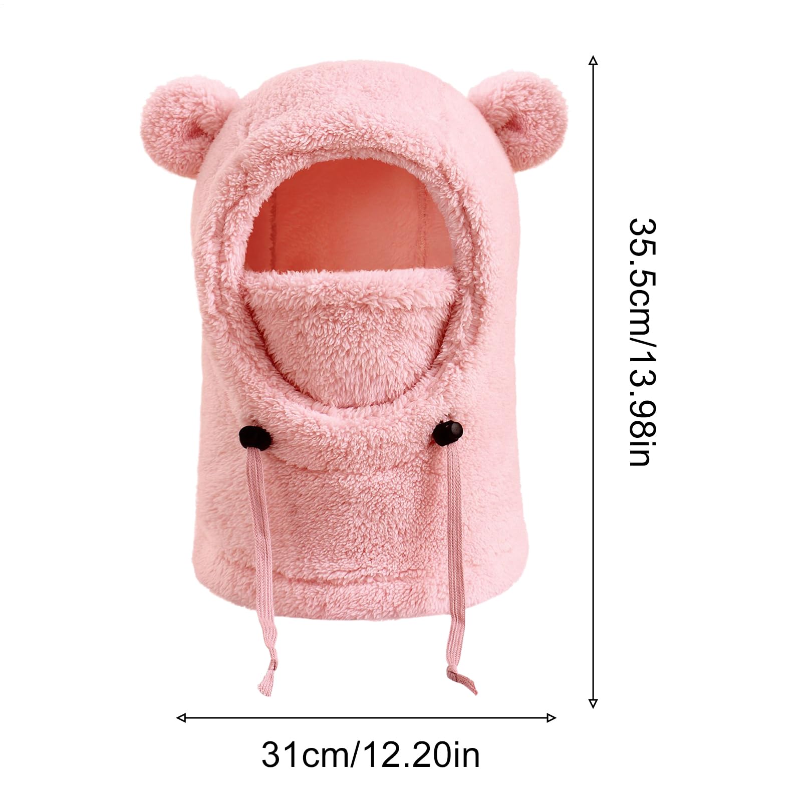 Protection du visage d'hiver pour enfant | Bonnet tricoté coupe-vent | Masque complet | Pour filles et adolescents, en plein air, randonnée, camping, cyclisme, snowboard, sports de neige