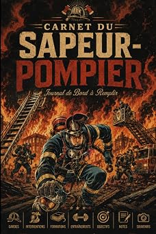 Sapeur pompier Carnet de pompier Carnet de pompier a remplir| Notez vos interventions de pompier |50 fiche de rapport a remplir pour 105 pages French Edition