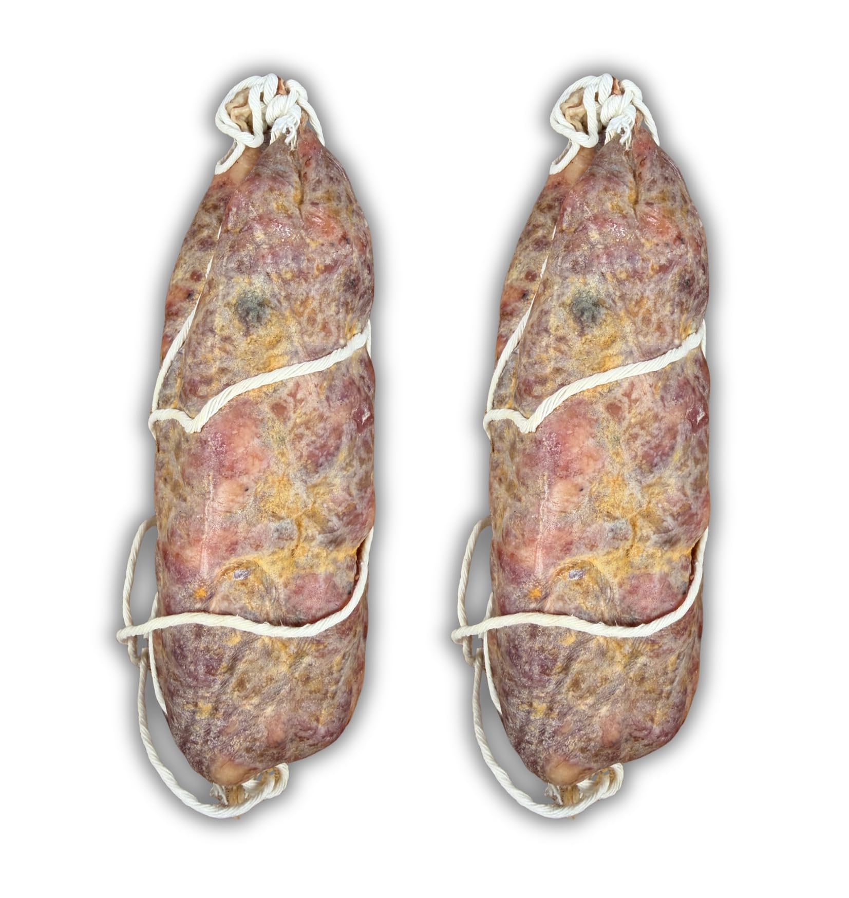 Machegusto!® - 2 x 290g Soppressata Classique – Charcuterie Italienne Affinée de Porc Sélectionné | Goût Intense et Traditionnel | Idéale pour Plateaux, Apéritifs et Sandwichs | Artisanal 2 x 290g