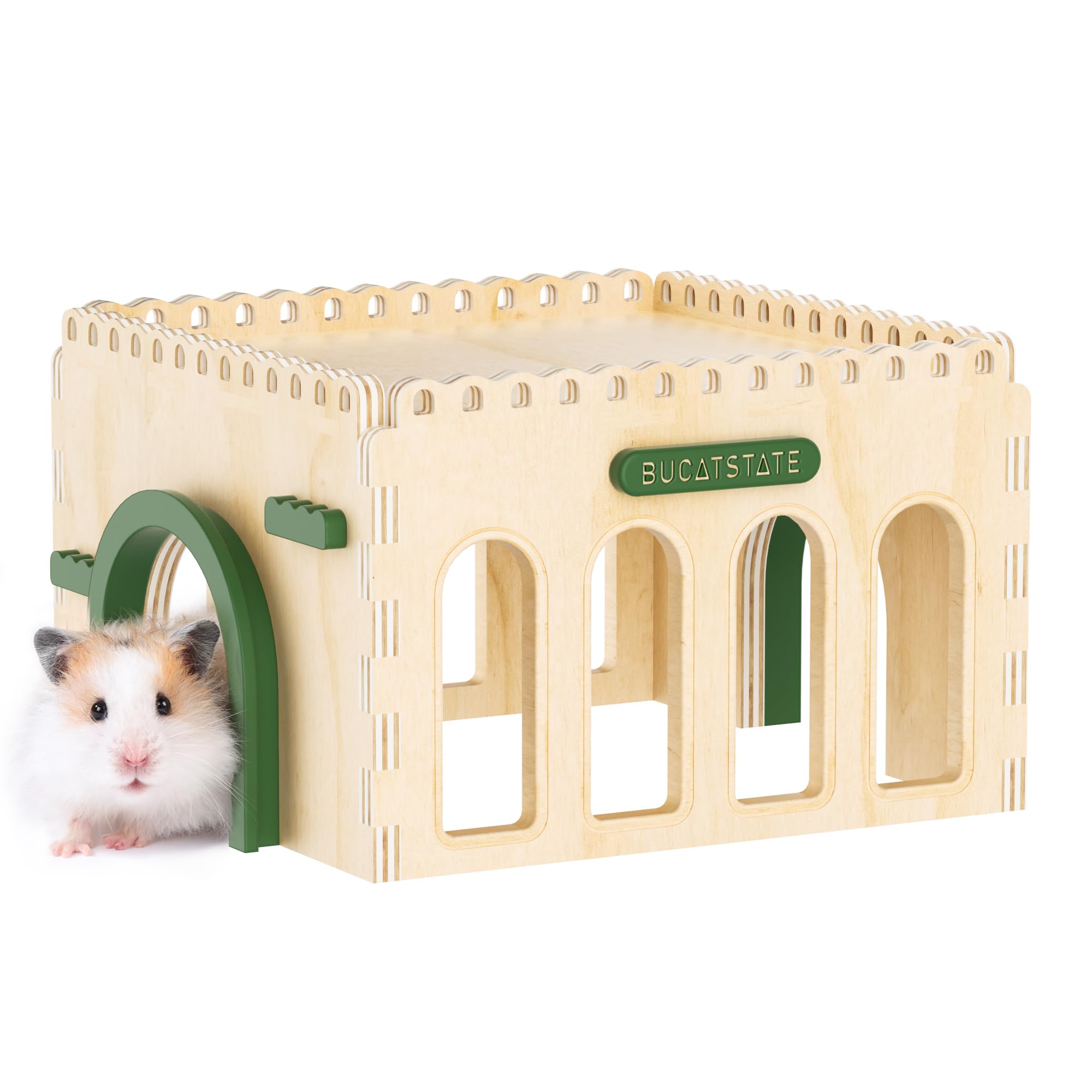 BUCATSTATE Wooden Hamster Toy