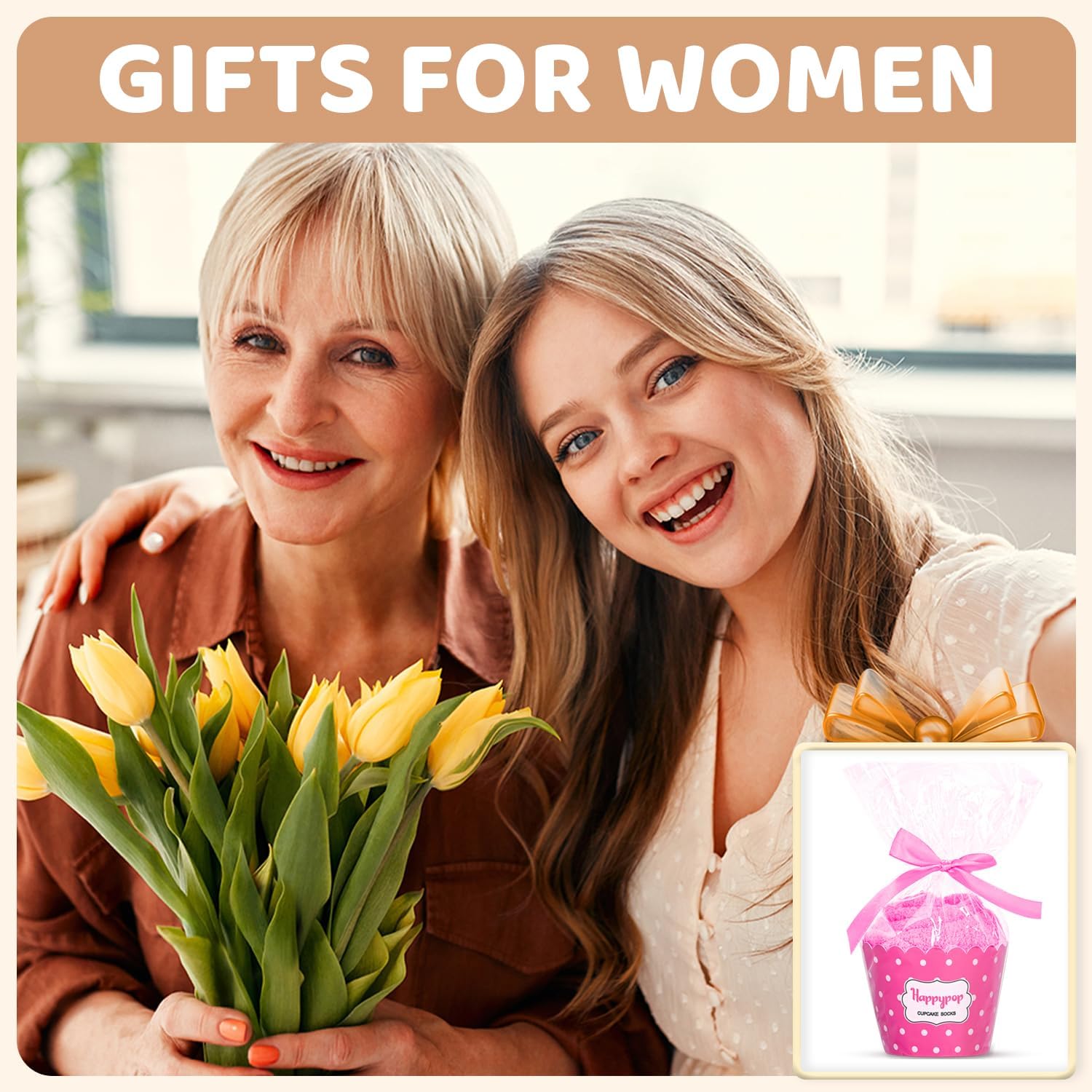 HAPPYPOP Mothers Day Socks - Gifts for Sister Mom Daughter in Law, Godmother Socks - Image 3