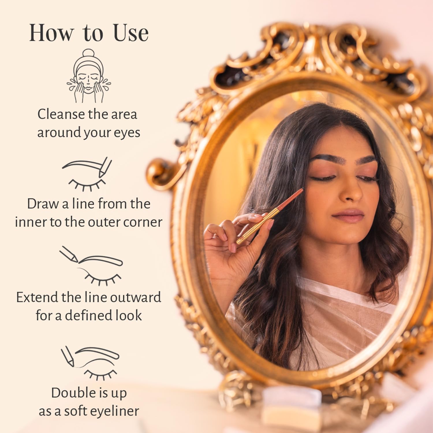 Shankara Forest Brown Kohl Kajal | Rich, Creamy Texture with Matte Finish | 12-Hour Long Stay Waterproof Formula | A2 Ghee, Sweet Almonds, Coconut Oil | Preservative-Free | Full Coverage | 0.3g 4
