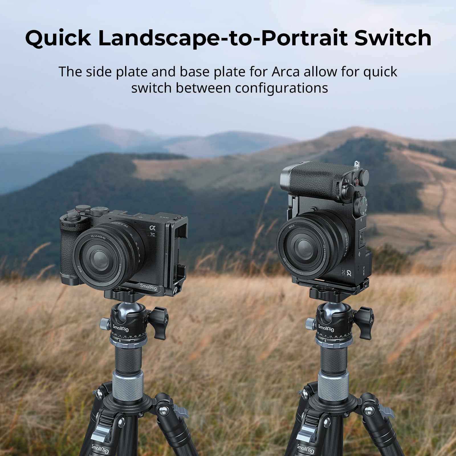 SMALLRIG Cage Kit per Sony Alpha 7R V/Alpha 7 IV/Alpha 7S III, Gabbia per Fotocamera Avanzata HawkLock a Sgancio Rapido con Maniglia Superiore, Serracavo per HDMI - 4538