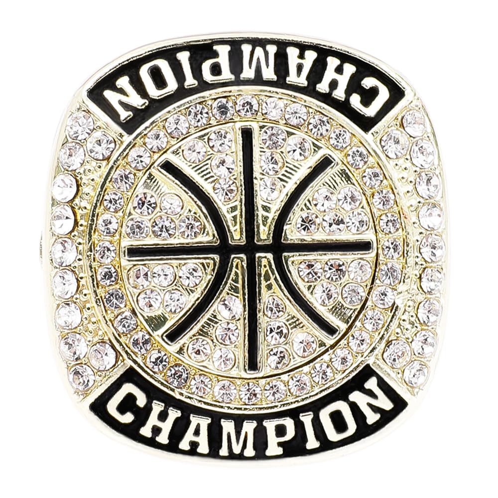 12 Stück Basketball Championship Ring Trophäe Award Geschenk Turnier Meisterschaft Ring Gewinner Turnier Team von Größe 8 bis 11