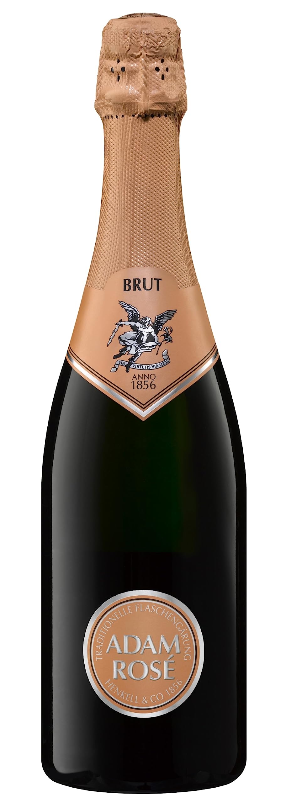 Henkell Adam Rosé Brut Sekt (1 x 0,75 l) – Elegante Cuvée– Fruchtig-frisch mit Noten von Johannisbeere und Himbeere – Traditionelle Flaschengärung