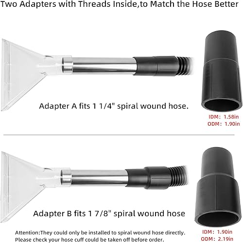 Miniatura 8 de JONFLYER Shop Vac Extractor Accesorio Herramienta Extractor de Vacío para Tapicería de Alfombras Detalle de Coche Wet Dry Alfombra Extractor Varita