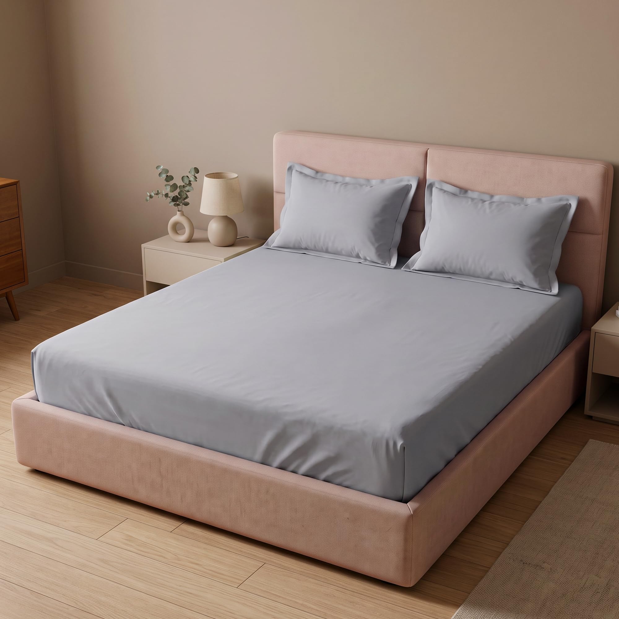 SleepyCat Cotton Bedsheet Set - Queen Size -18 SleepyCat Cotton Bedsheet Set - Queen Size -18