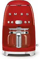 Smeg Máquina de café com filtro de gotejamento, vermelha, 10 xícaras