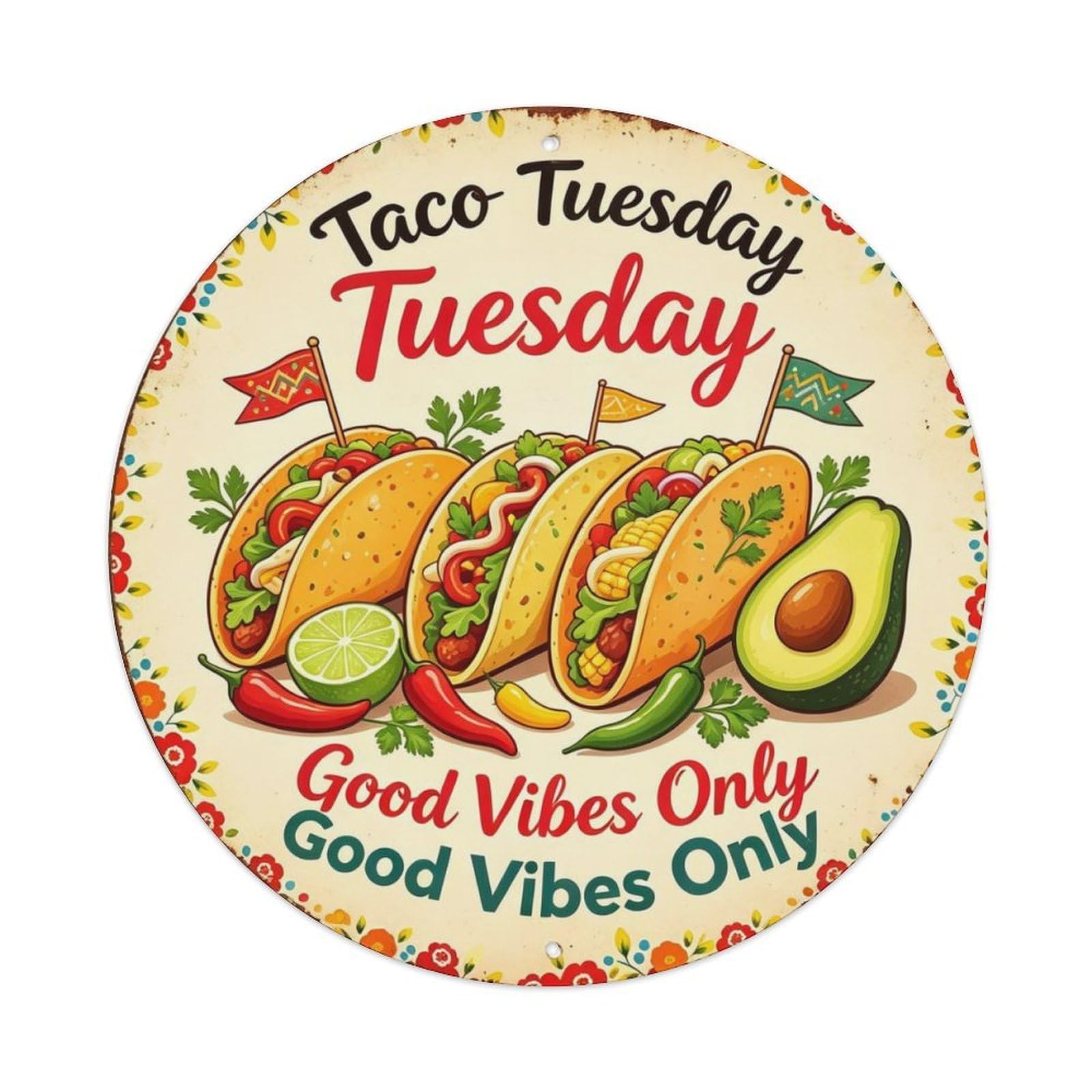 Good Vibes Only Metal Tin Sign Plaque