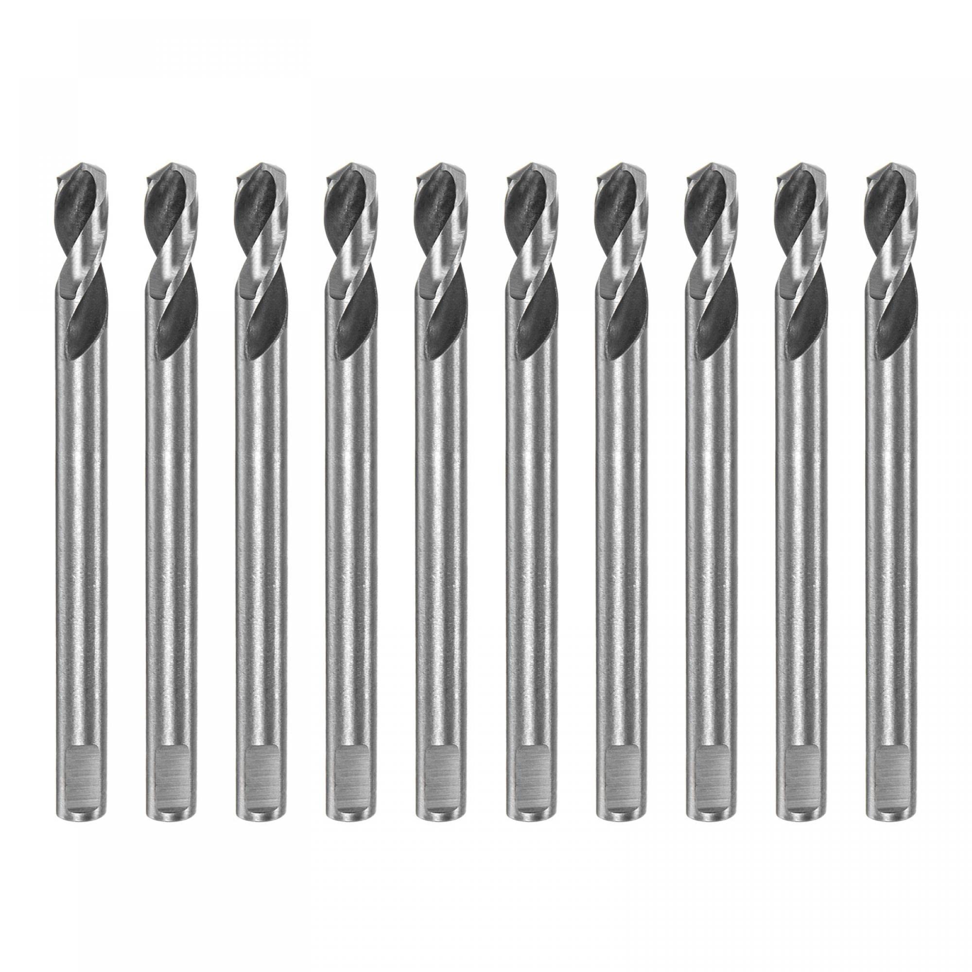 10pcs High-speed Steel Drill Bits 6mmx80mm for Hole Saws Arbor Drill Bit Replacement Thick Metal Cutting