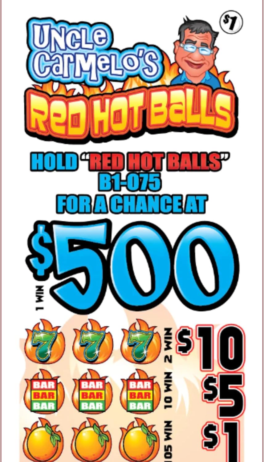1 Pull Tabs Seal Cards, Holders Uncle Carmelo's Red Hot