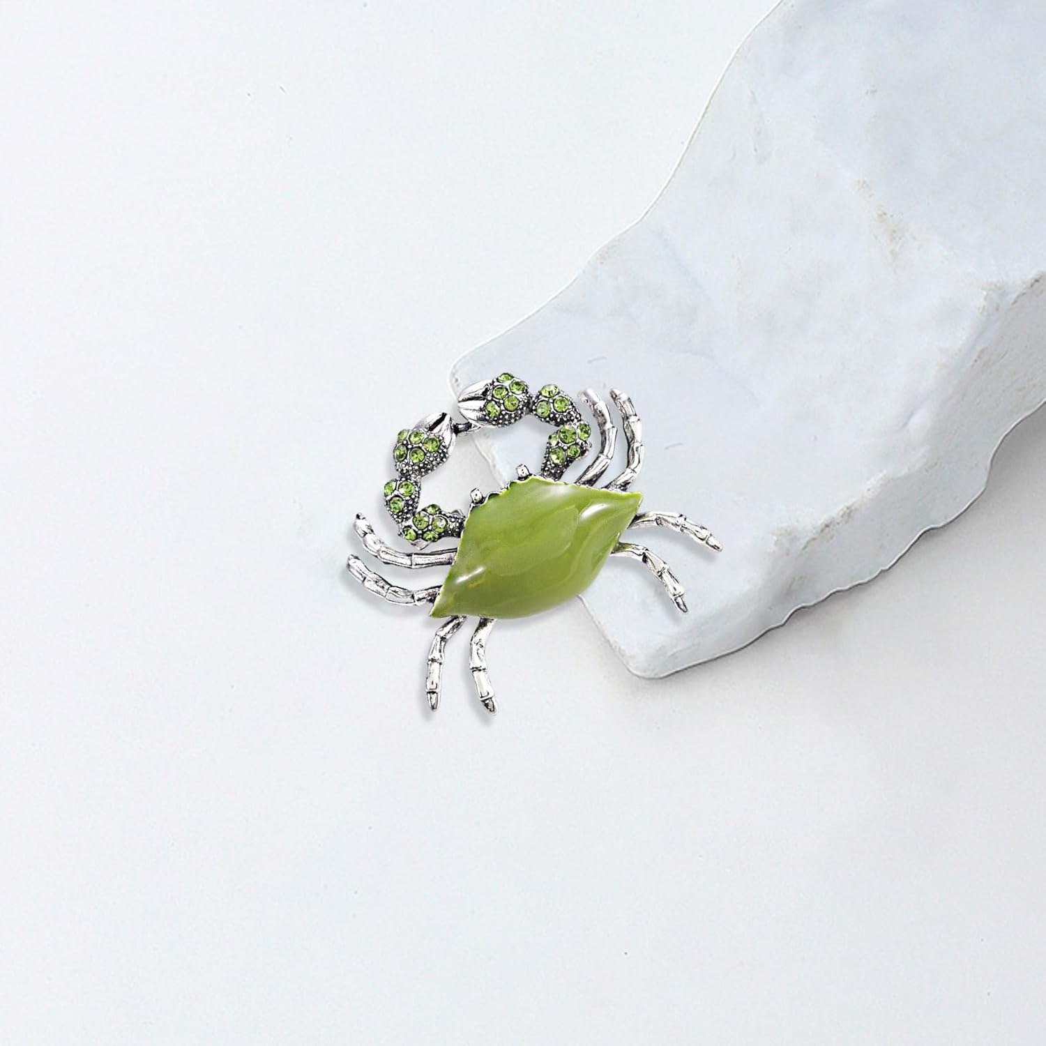 Pretty Gold Crystal Animal Brooches Pins Elegant Full Shining Rhinestone Crab Brooch Novelty Funny Pins Fashion Jewelry Brooches Accessories for Women Girl - Image 7