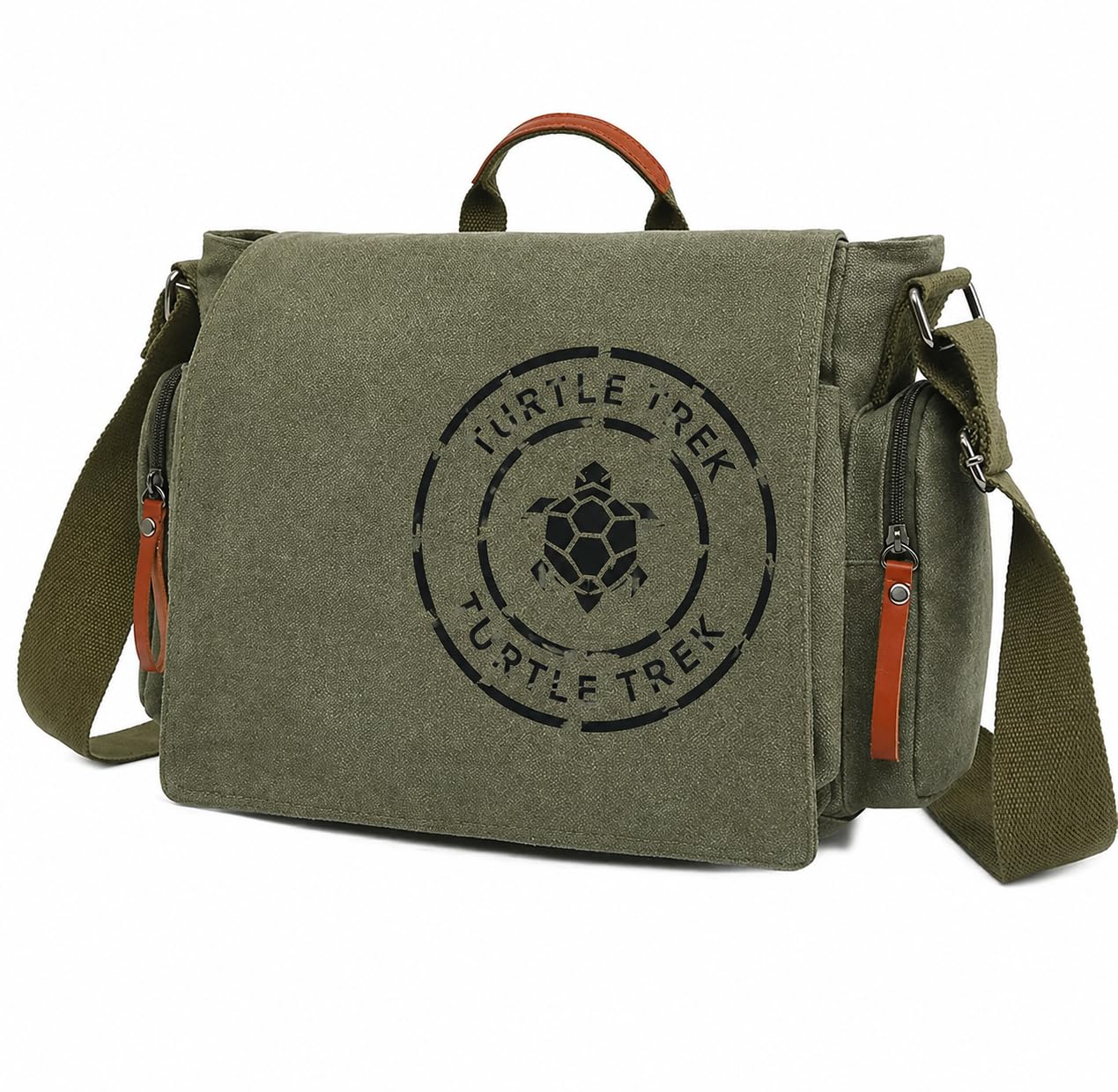 Canvas Messenger Bag Sling Cross Body Travel Office Satchel Messenger One Side Shoulder Bag for Men & Women-image-42