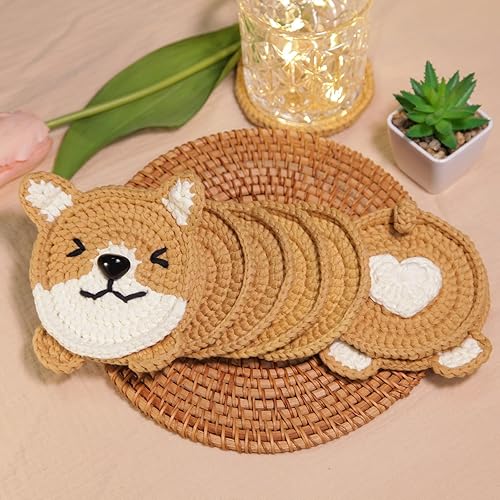 Miniatura 62 de Kit de ganchillo para principiantes: kit de ganchillo de vaca Highland, incluye hilo suave fácil de tejer, tutorial en video paso a paso, gancho