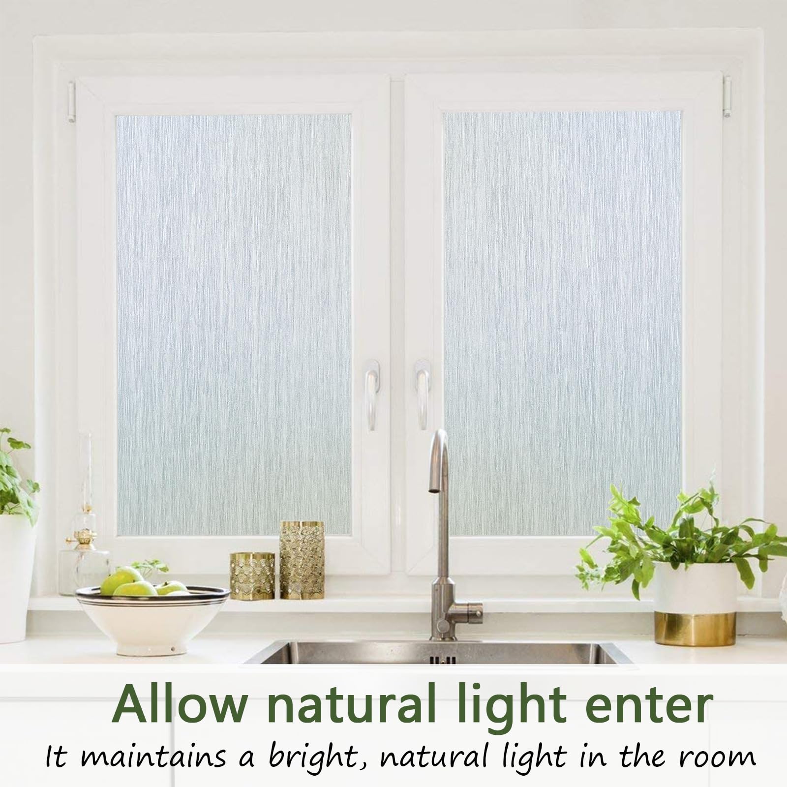Fensterfolie Blickdicht Milchglasfolie Sichtschutzfolie 90×400cm