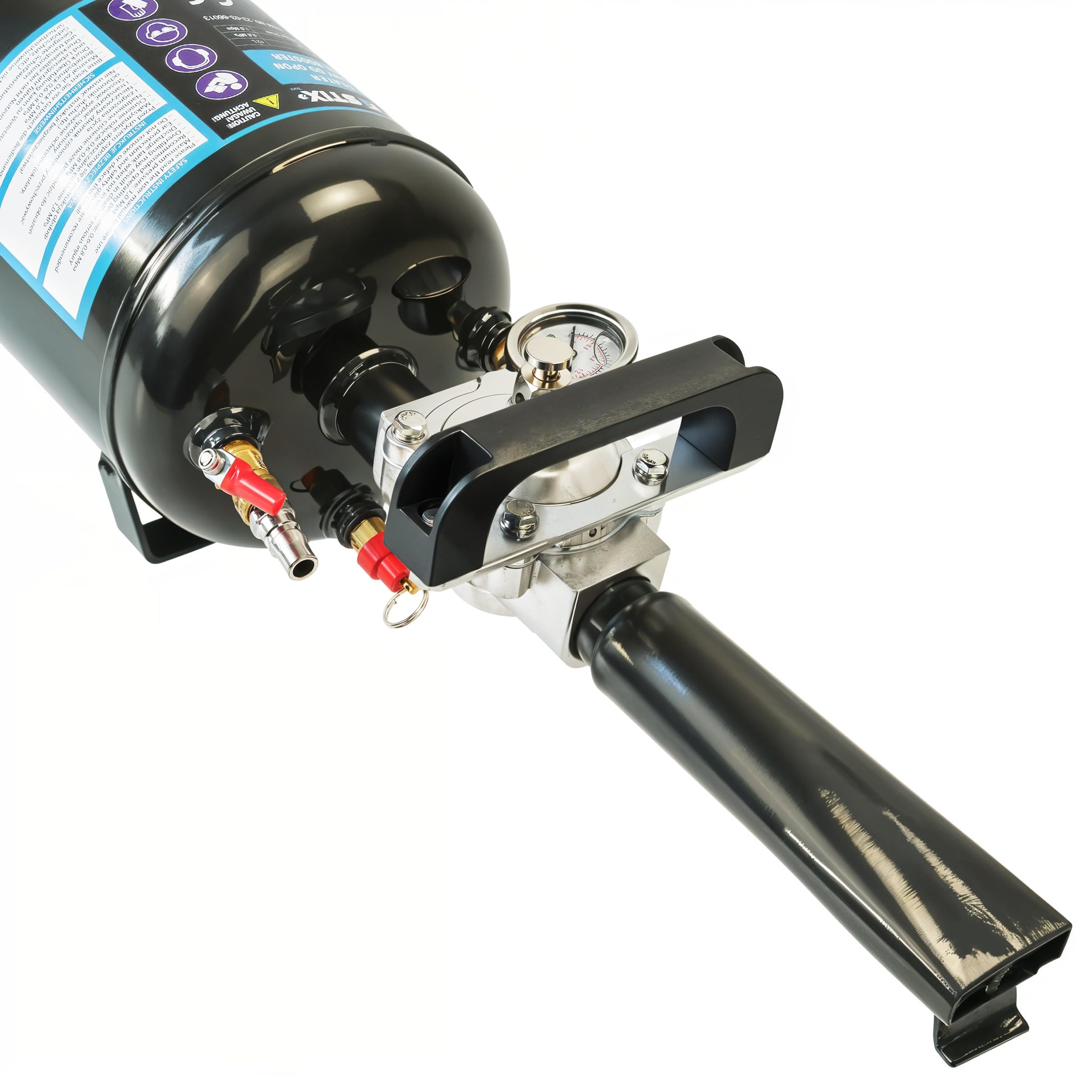 Stix Automotive Equipment Inflador de neumáticos 12L - Booster de neumáticos - 6-8Bar - reparación de neumáticos - Bazooka impacto