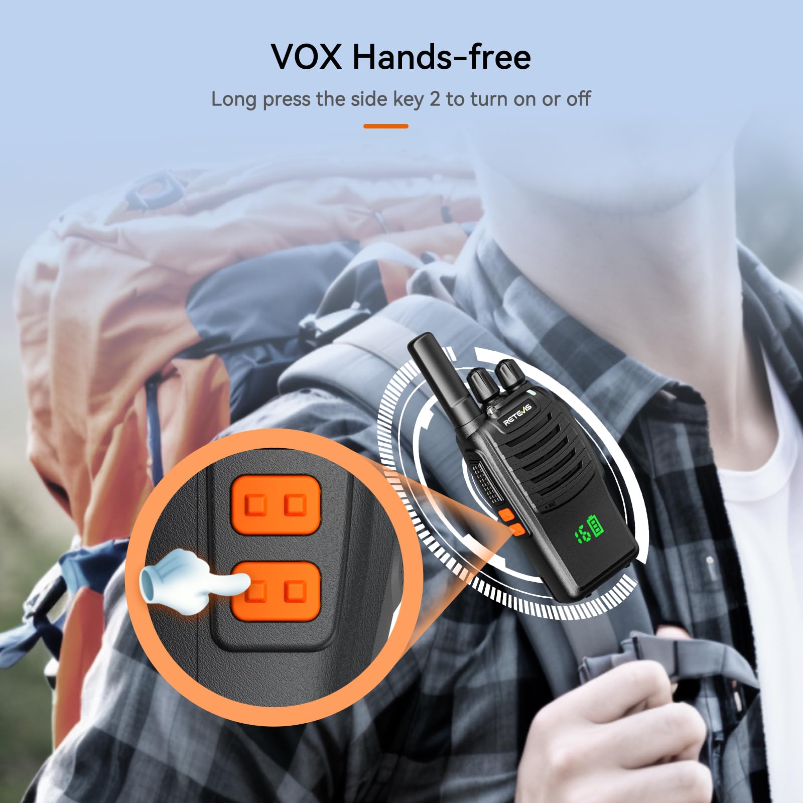 Retevis H777H Talkie-walkies longue portée pour adultes, radios