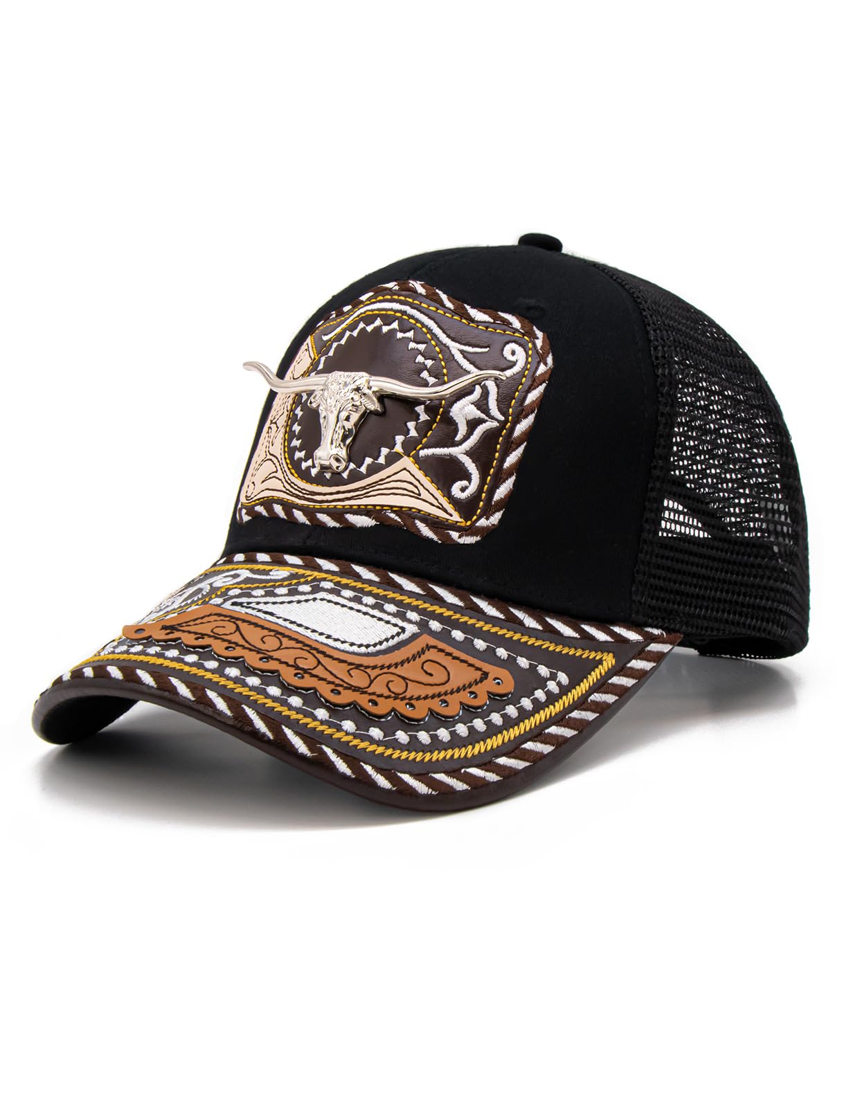 TOPACC Western Trucker Hat for Men Women Cowboy Country Hat Snapback Cap