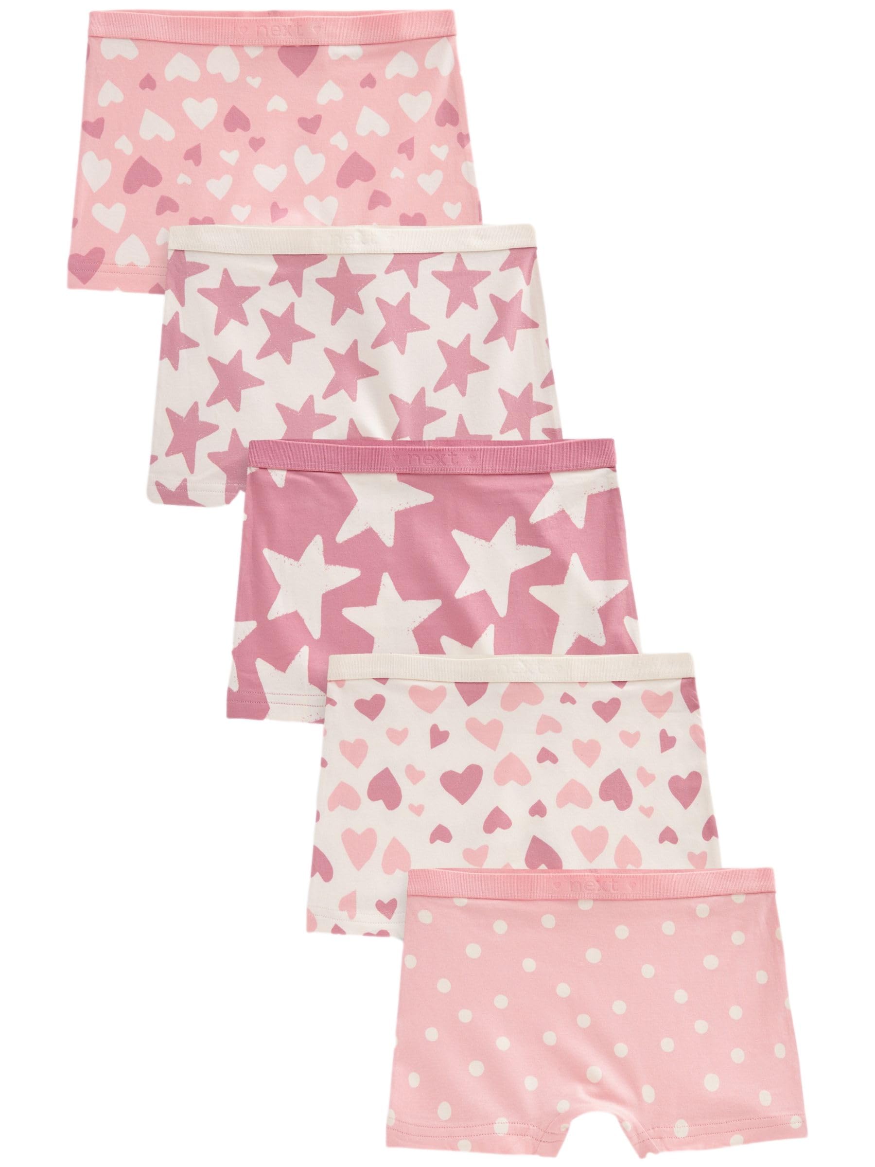 NEXT Mädchen Stampy Shorts im 5er-Pack
